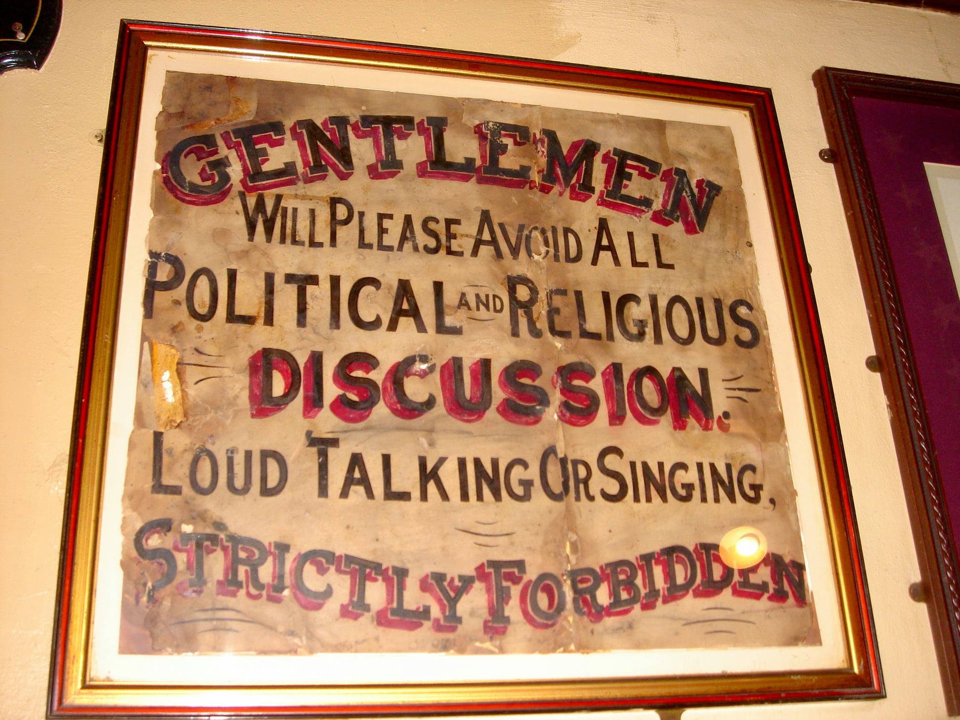 Old Irish Pub Sign, Ireland